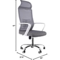 thumbnail image 2 of QRInnovations Ergonomic Office Chair, High Back Desk Chair with Lumbar Support, Upgraded Wheels, Height Adjusting, Swivel Computer Task Rocking Mesh Executive Office Chair (White), 2 of 6