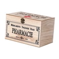 thumbnail image 4 of Caja de madera para guardar primeros auxilios con estampado francés, práctica caja organizadora multifuncional para uso familiar., 4 of 10