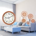thumbnail image 2 of Reloj de pared con pájaro cantor, único arte de pared tejido de ratán, colgante decorativo para cocina, hogar, pasillo, dormitorio, porche, salón de t, 2 of 8