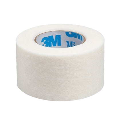 3M Surgical Hypoallergenic Paper Tape 1"x10 yd. 6 Ct | White First Aid Tape | Paper Tape Medical | Adhesive Surgical Tape for Wounds | Non Sterile Skin Tape | First Aid Tape Roll