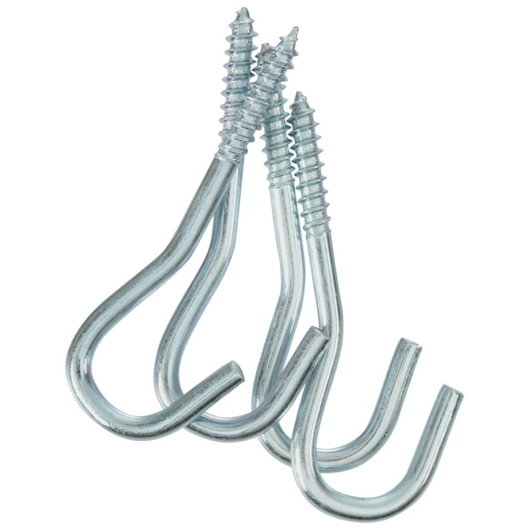 Bulldog Hardware 2 9 16 in. Screw Hook Zinc Plated 4 Pack