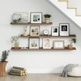 thumbnail image 6 of Floating Picture Ledge Shelves for Wall Set of 4, 48 Inch Wall Shelves with Lip Long Large Nursery Book Shelf for Toys Storage Kids Bookshelf Wall Mounted Living Room Bedroom Decor Frames, 6 of 10