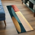thumbnail image 3 of 2'x6' Rug Runners for Hallways Kitchen, Abstract Boho Non Slip Entryway Beside Floor Carpet Runner, Modernpatchwork Colorful Circle Washable Laundry Room Bedroom Throw Rugs Mat for Family Pet, 3 of 8