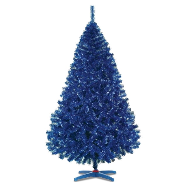 Árbol de Navidad Naviplastic Monarca de Lujo color Azul Metálico de 190 cm