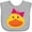 AC-Heather Grey, variant on Inktastic Duck Girls Girls Baby Bib