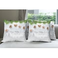 thumbnail image 6 of Ambesonne Christmas Throw Pillow Cover 4 Pack, Gingerbread Fir Tree, 20", Pale Brown Pale Grey, 6 of 7
