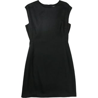 theory ribbed tank dress Stripe Rib Knit Notched Tank Dress