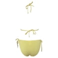 thumbnail image 2 of Traje de Baño Ocean Pacific para Mujer Bikini con Textura y Cintas Ajustables en Top y Bikini Amarillo Talla CH 2 Piezas, 2 of 4