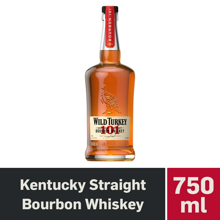 Wild Turkey 101 Bourbon, 750 ml Bottle, 50.5% ABV - Walmart.com Wild Turkey 101 Bourbon, 750 ml Bottle, 50.5% ABV - Walmart.com