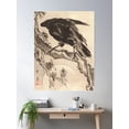 thumbnail image 2 of Bloom Theory Crow And The Moon Poster Wall Art, Modern Wall Decor, 16x24 UNFRAMED, 2 of 3