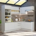 thumbnail image 2 of Cocina Integral Completa Esquinera 419cm Glamy Madesa 01 - Blanco Madesa GCGL419001, 2 of 10