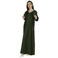 thumbnail image 4 of Bimba Abaya Islamic Prayer Dress With Hijab For Women'sFront Button PlacketMuslim Dress, 4 of 8