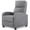 Gray-Without massage option, variant on CONCETTA Massage Power Recliner, 160°Reclining PU Leather Small Sofa for Living Room, Black