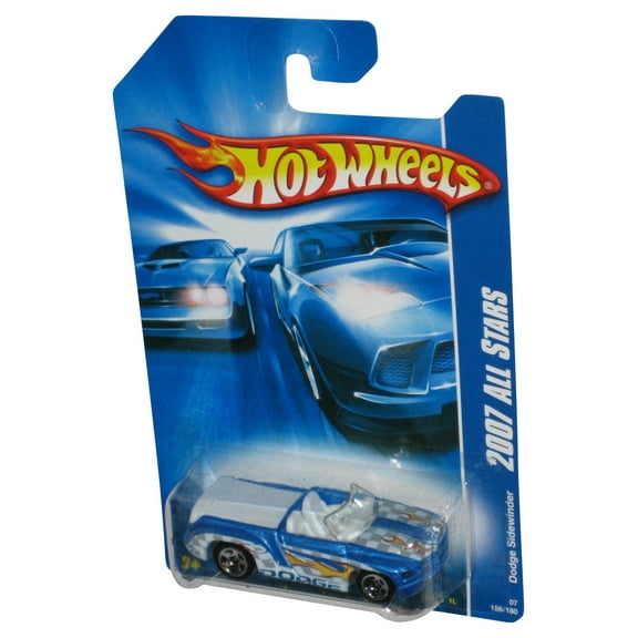 Hot Wheels 2007 All Stars Blue Dodge Sidewinder Toy Car 156/180