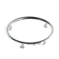 thumbnail image 4 of Car Air Conditioning Trim Outlet Decoration Sticker for Ford Focus 2 Mk2 4Pcs Silver, 4 of 9