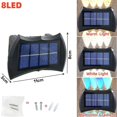 thumbnail image 1 of Lámpara LED Solar de pared impermeable para exteriores, iluminación luminosa de arriba y abajo para jardín, valla, decoración de balcón, luz Solar, 10/8/6/4 LED, 1 of 4