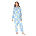 thumbnail image 4 of joogoo Duck on Daisy Floral Unisex Adults Onesies Pajamas Jumpsuits L, 4 of 7