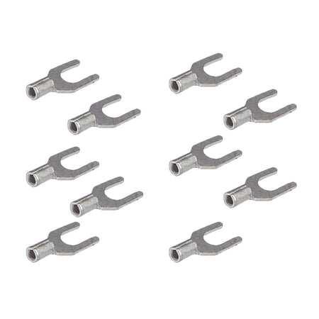 B&P Lamp® Non-Insulated #8 Spade Terminal For 22-18 Gauge Wire, Pack of 10