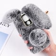 thumbnail image 3 of MasteelfCA Furry Phone Shell Bunny Ear Plush Cellphone Case Compatible with Moto G9 Play, 3 of 5