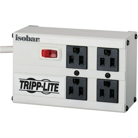 Isobar Audio - Tripp Lite IBAR4-6D Isobar 4-Outlet Surge Protector, 6-Foot Cord