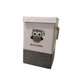 thumbnail image 3 of Contenedor de almacenamiento plegable de lino, caja organizadora de tela, portátil para organizar hogar, plegable para almohadas, ropa sucia y Búho, 3 of 9