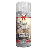 Rapide It's Christmas Spray and Sparkle Glitter Silver 200ml