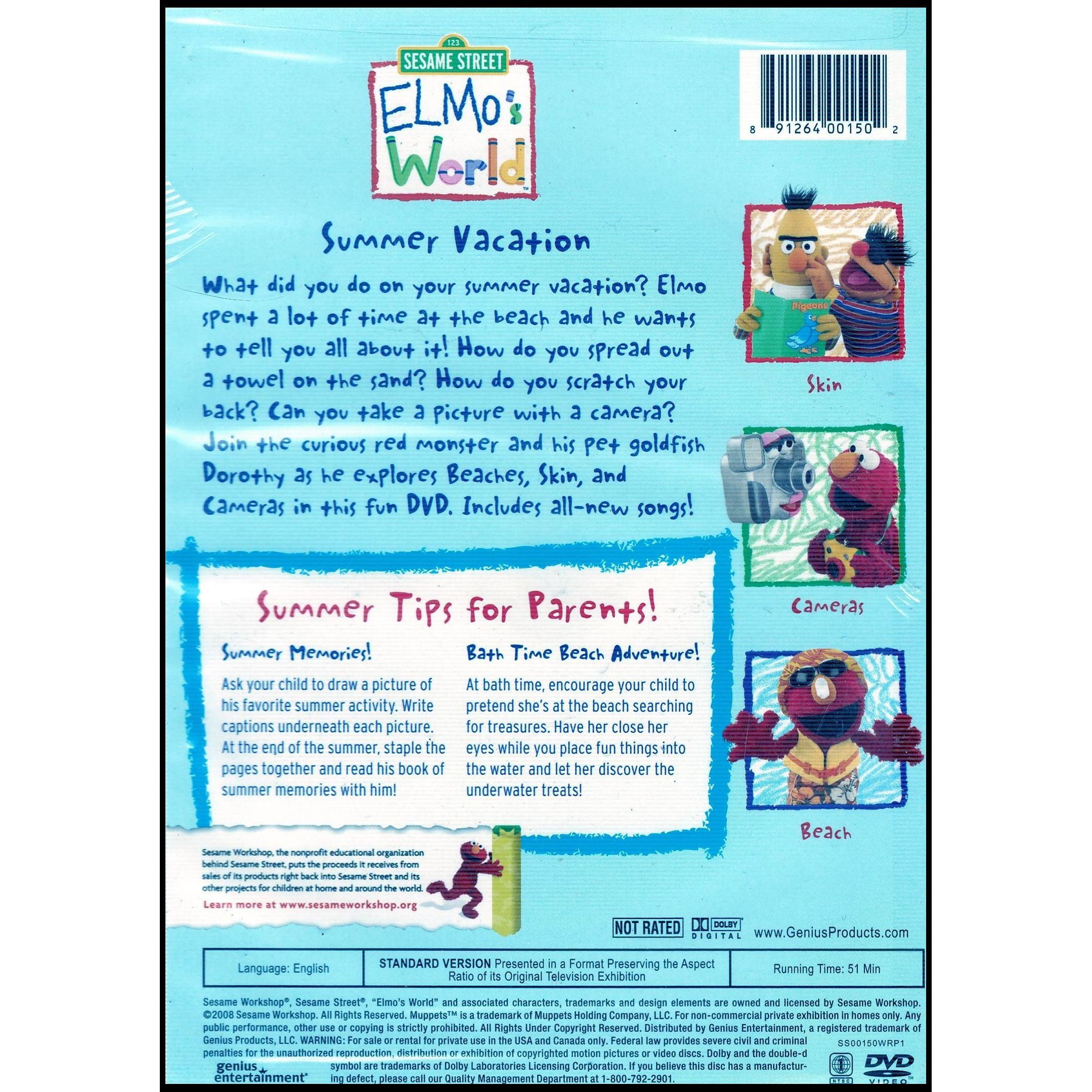 Elmo's World: Summer Vacation (DVD), Sesame Street, Kids & Family