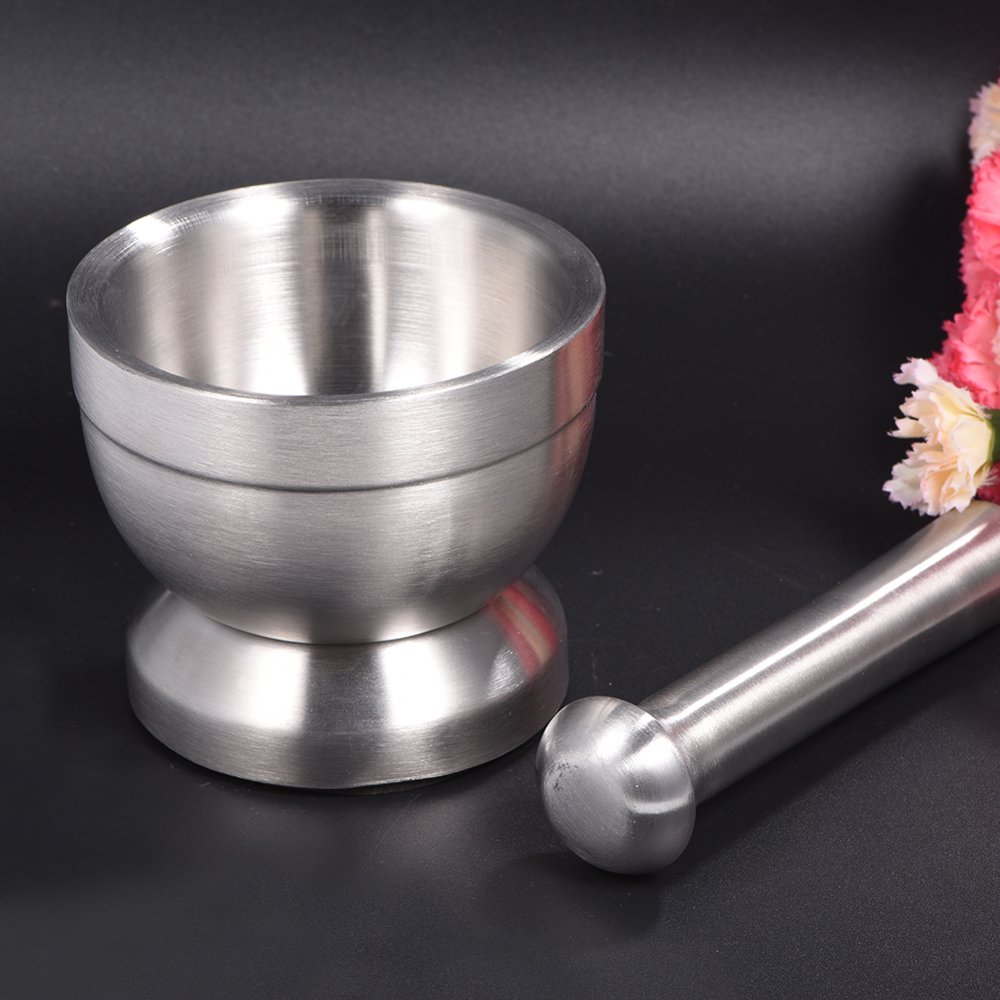 LYUMO Mixing Grinding Bowl,Stainless Steel Mortar and Pestle Mixing