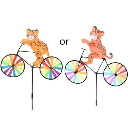 

3D Animal on Bike Windmill Colorful Ground Stake Festival Wedding Background