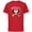 Red, variant on Mickey & Minnie Mouse Love in Any Language Valentine - Short Sleeve Cotton T-Shirt for Adults - Customized-Athletic Heather