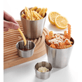 thumbnail image 3 of Vruelia 6Pcs 2 Oz Stainless Steel Dipping Sauce Cup, Mini Dip Bowls, Reusable Metal Condiment Cups Ramekins Containers (Silver), 3 of 6