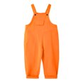 thumbnail image 4 of Vdoaml Tween Summer Outfits Little Boys Long Baggy Overalls Jumpsuit Kids Loose Fit Casual Overall Pants 4-5 Years Orange, 4 of 4
