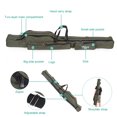 thumbnail image 3 of Canvas Fishing Bag Large Capacity Adjustable Shoulder Strap Portable Fishing Tackle Storage Bag For Storing Rods Reels, 3 of 7