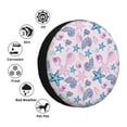 thumbnail image 4 of Rateoe Sea Shells 3 Pattern Tire Cover Wheel Protectors Weatherproof Wheel Covers Universal Fit for Trailer Rv SUV Truck Camper Travel Trailers Accessories-15 inch, 4 of 6