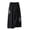 Black, variant on Casual Pants for Women Elastic Waist Linen Blend Wide Leg Palazzo Capri Culottes with Pockets Casual Trousers