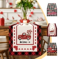 Valentine's Day Table Runner Super Soft Romantic Heart Table Runners 13x72 Inch - For Wedding Kitchen Party Holiday Picnic Home Decor