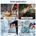 thumbnail image 4 of Thehsnt Gas Chain Saw, High Power Multifunction 58 Cubic Centimeter Rust Resistant Wood Chainsaw for Wood Cutting, 4 of 10