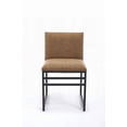 thumbnail image 6 of Modern Minimalist Dining Chairs - 2-Pack with Metal Base & Upholstered Linen, 6 of 18