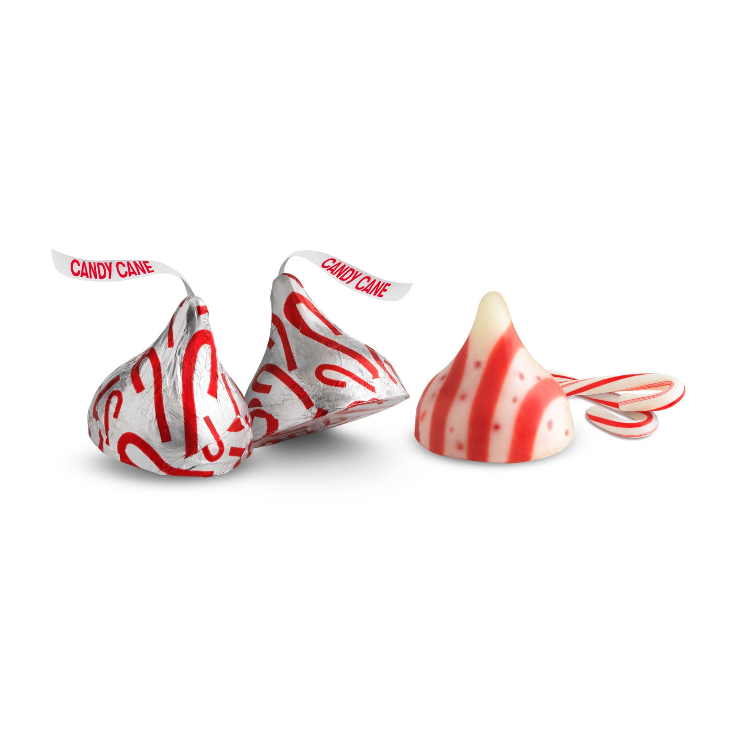 Hershey's Kisses Candy Cane Flavored Christmas Candy, Bulk Bag 34.88 oz