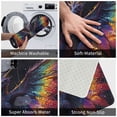 thumbnail image 6 of Salouo Rainbow Wings Majestic Dragon Pattern Outdoor Indoor Sturdy Doormats 16’’×24’’, Anti Fatigue Soft Flannel Thick Door Mat,Non-Slip Rectangle Rug Cushion, 6 of 7
