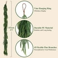 thumbnail image 2 of 24FT(4*6FT) Christmas Norfolk Pine Garland, Real Touch Faux Green Garlands, Winter Artificial Greenery Garland for Mantle, Stairs, Table, Fireplace, Indoor & Outdoor Christmas Decorations, 2 of 11