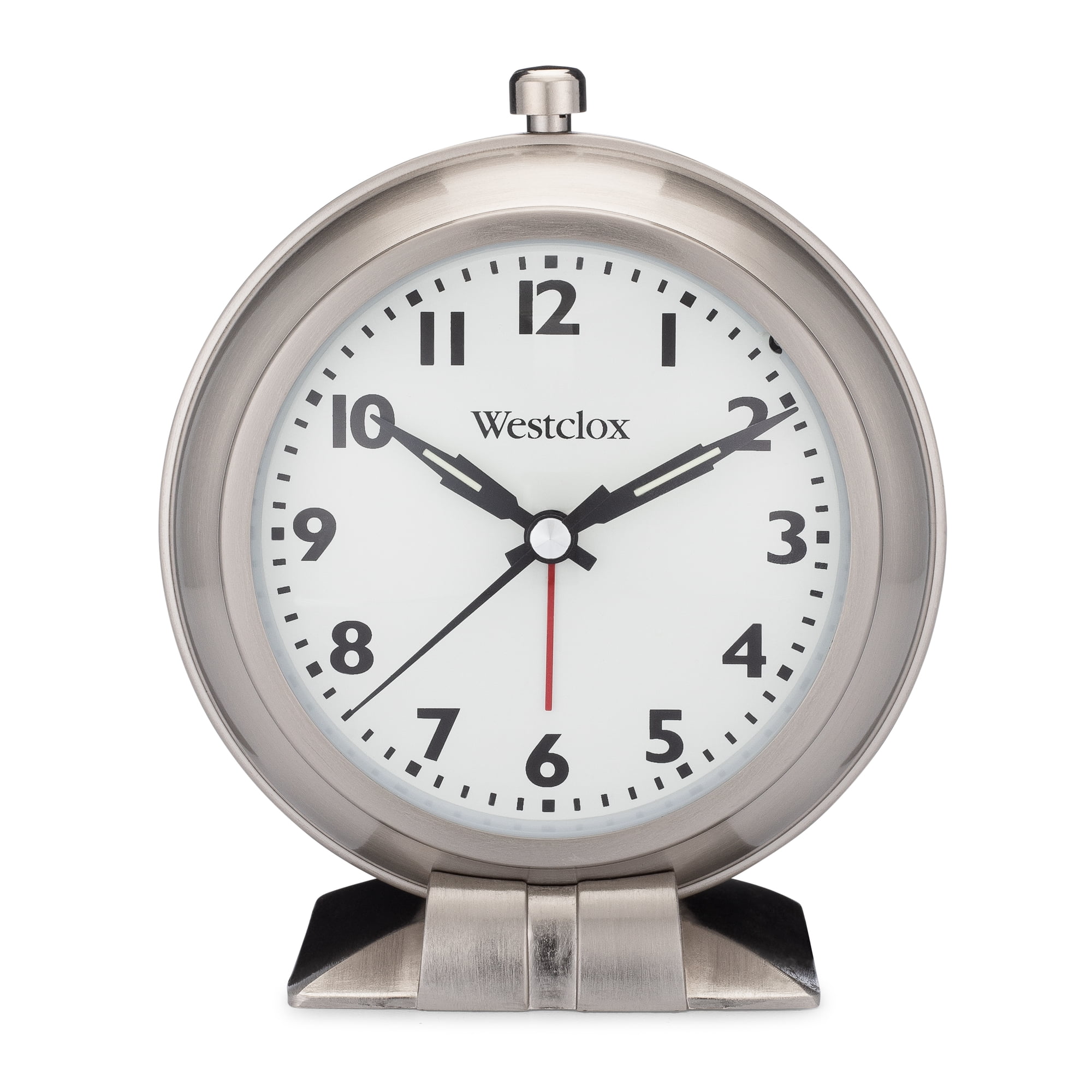 Westclox Analog Alarm Clock, 47602 Silver photo Westclox Analog Alarm Clock, 47602 Silver image