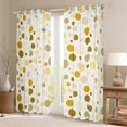 thumbnail image 2 of Manfei Modern Abstract Geometric Blackout Curtains Set of 2 (52x84 Each),Circle Circular Print Window Curtains,Beige Polka Dots Curtains and Drapes For Men Women,Super Cozy Room Decor, 2 of 6