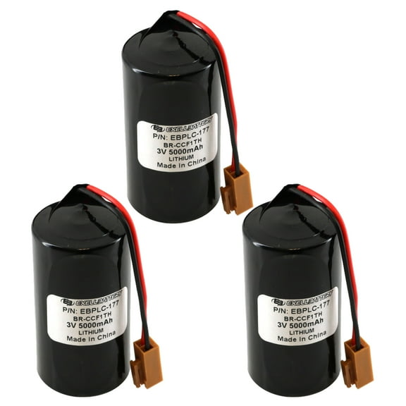 3 Computer Batteries for , Newark, Cutler Hammer, Ge Fanuc