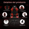 thumbnail image 4 of FOH Silla Gamer, Ergonomica Reclinable hasta 135°, con Apoyabrazos Ajustables Adelante y Atras, Cojin Cervical y Lumbar Ajustables, Tela Transpirable, Capacidad de Carga, 4 of 7
