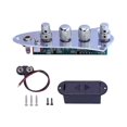 thumbnail image 1 of 5 Jazz JB Bass Loaded Wired Control Plate for 4/5 String Bass Guitar Parts JB-08CR, 1 of 5