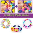 thumbnail image 4 of WISHTIME Snap Pop Beads Jewelry Making Kit for Kids – 420pcs – Large Toddler Beads for Kids Crafts Toys – Kids Beads Jewelry Toys for Girls – Pop Beads Toys for Toddlers & Kids 3 to 8 Years Old, 4 of 10