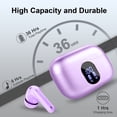 thumbnail image 4 of Audífonos Inalámbricos, Audífonos Bluetooth 5.4 Estéreo de Bajos, Audífonos con Micrófono con Cancelación de Ruido y Pantalla LED, 36H de Reproducción Audífonos Intrauditivos, Audífonos Deportivos Im, 4 of 7