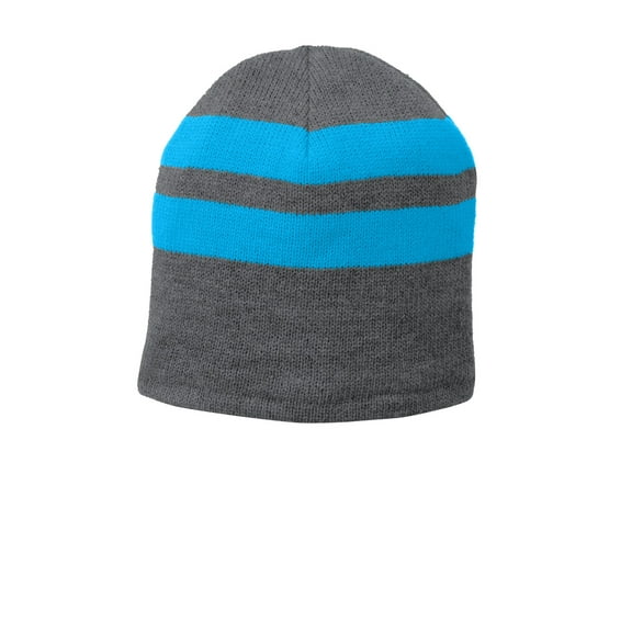 Port Authority Adult Unisex Strpies Beanie Ath Ox/Ne Blue One Size Fits All