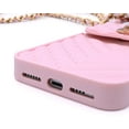 thumbnail image 6 of Fusicase for iPhone XS Max Wallet Case with Neck Strap Crossbody Chain Credit Card Holder Slot with Handbag Wrist Strap Protective Cover for Girls Women Silicone Shockproof Case for iPhone XS Max Pink, 6 of 7